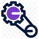 Industrial Gear Factory Icon