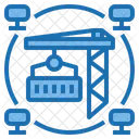 Industrial Big Data Blockchain Icon