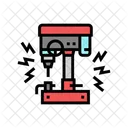 Industrial Machines Emitting Icon