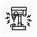 Industrial Machines Emitting Icon