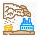 Industrial Plant Emitting Icon
