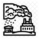 Industrial Plant Emitting Icon