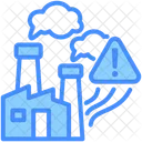 Industrial Pollution Air Warning Icon