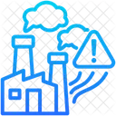 Industrial Pollution Air Warning Icon