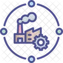 Industrial Process Chain Factory Icon