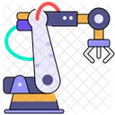 Cartoon Industrial Robot Icon