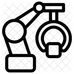 Industrial Robot Icon - Download in Line Style