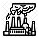 Industrial Smokestacks Releasing Icon