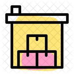Industrial Warehouse Boxes  Icon