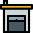 Industrial Warehouse Open Warehouse Storehouse Icon