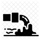 Industrial Waste Environmental Pollution Sewage Pipe Icon