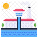 Mill Waste Water Factory Waste Icon