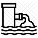 Industrial Water Drainage Industrial Icon