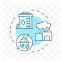 Industrial Water Reuse Water Icon