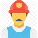 Industrial Worker Factory Icon