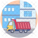 Industrieanhanger Gutertransportwagen Lieferwagen Symbol