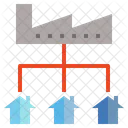 Distribution Demenagement Usine Icône