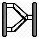 Industrietreppe  Symbol