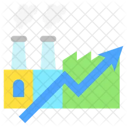 Industrielles Wachstum  Symbol