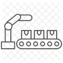 Industrieroboter Thinline Symbol Symbol