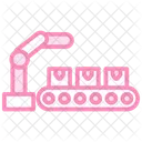 Industrieroboter Duotone Liniensymbol Symbol