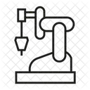 Industrieroboter Roboterarm Maschine Symbol