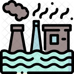 Industries pollution  Icon