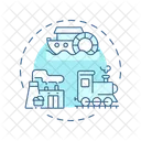 Industry 1 0 Industrial Revolution Steam Engine Icon