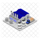 Industry Isometric Factory Icon