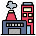 Industry Factory Industrial Buildings Logistics Pollution Icon