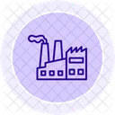 Industry Factory Color Circle Icon Icon