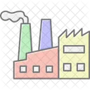 Industry Factory Lineal Color Icon Icon