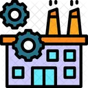 Industry Gear Manufacturing Equipment Industrial Machinery Icon