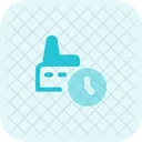 Industry Time Working Time Factory Time Icon