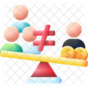 Inequality Discrimination Business Icon