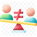 Inequality Discrimination Business Icon