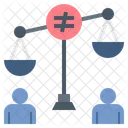 Inequality Bias Unjust Icon