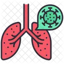 Infeccao Pulmonar Pulmoes Infeccao Ícone