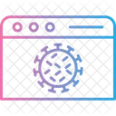 Infeccion De Pagina Web Rootkit Virus Icono