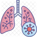 Infeccion Pulmonar Debido A Corona Corona Pulmones Icono