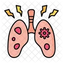 Infeccion Pulmonar Por Virus Coronavirus Icono