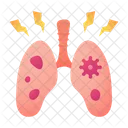 Infeccion Pulmonar Por Virus Coronavirus Icono