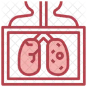 Infecciones Pulmonares Covid Enfermedades Contagiosas Icono