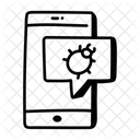 Dispositivo Infectado Celular Infectado Bug Movel Ícone