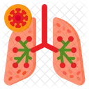 Infectar los pulmones  Icono