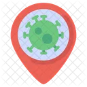 Location Corona Virus Icon