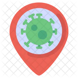 Infected Area Location  Icon