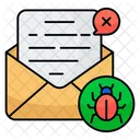 Infected Email Infected Mail Infected Message Icon