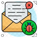 Infected Email Infected Mail Infected Message Icon