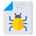 File Bug Infected File Infected Document Icon